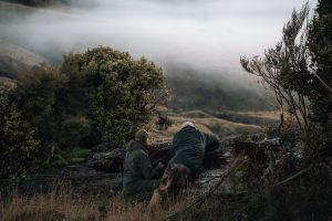 two hunter looking for pray in poronui